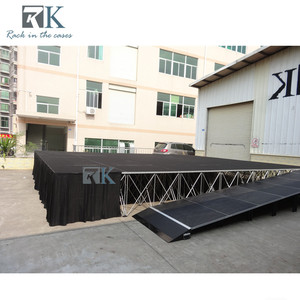 Plateforme de scène avec garde-corps et rampe pour événements en plein air, Smart Spider Riser Stage - Product Image 6