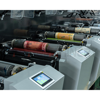 Machine d'impression flexographique pour l'impression d'étiquettes d'huile moteur et d'emballages de lubrifiants