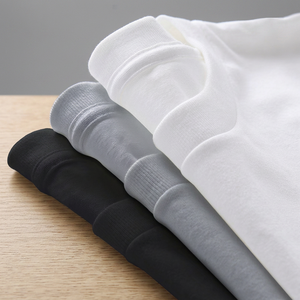 T-shirts pour hommes de haute qualité, style hip-hop, en coton 100% tricoté à carreaux 210g, avec logo personnalisé imprimé en sérigraphie sur le devant, faible MOQ - Product Image 1