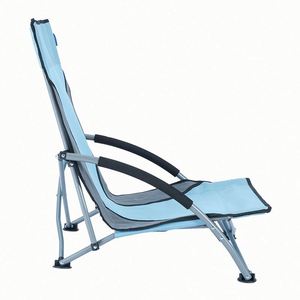 Chaise de plage pliable d'extérieur 2025 à siège bas avec accoudoirs souples, nouveau design, chaise en Oxford 600D pour le camping - Product Image 3
