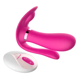 Doppio vibratore indossabile a doppia testa salta le uova adulti solo Dildo giocattoli del sesso Butt Plug Fidget giocattolo del sesso per donne coppia uomini