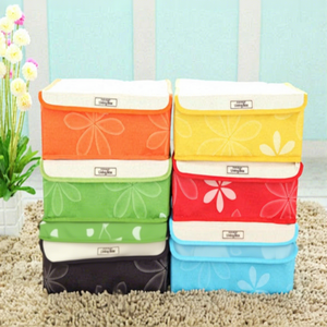 Boîte de rangement pour sous-vêtements en tissu Oxford 600D de bonne qualité, ensemble de trois pièces, organisateur de vêtements pour le salon, pliable et écologique - Product Image 4