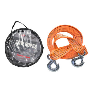 Sangle de <span class=keywords><strong>remorquage</strong></span> pour <span class=keywords><strong>voiture</strong></span> <span class=keywords><strong>en</strong></span> polyester, corde de récupération 2 tonnes, corde de <span class=keywords><strong>remorquage</strong></span> robuste avec crochet pour SUV, camion, urgence routière - Product Image 4
