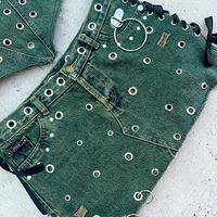 DiZNEW Ensemble de jeans pour femmes Designer personnalisé 2025 Lancement de nouveau produit Nouvelle robe sexy à la mode