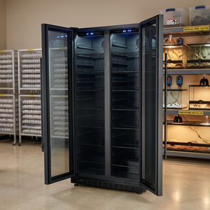 Incubateur pour reptiles à double zone de contrôle de température, 356 L, 1000 œufs, 2 portes vitrées, incubateur pour œufs de serpent et de lézard - Product Image 1