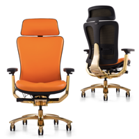 Chaise de bureau en cuir véritable réglable Luxury Manager avec garantie de 5 ans Chaise de bureau ergonomique pour chaise de patron