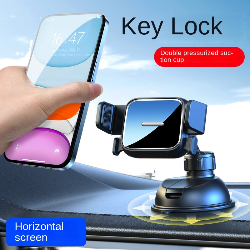 Universal Multi-Function Car Phone Holder - 360° Rotation Gravity Auto-Clamping Air Vent Suction Cup