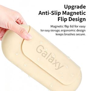 Estuche de Almacenamiento de Brochas de Maquillaje de Silicona con Logotipo Personalizable, Resistente al Agua, Ecológico, Portátil, para Viajes, Cosméticos - Product Image 4