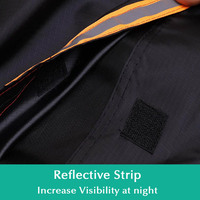 Housse de protection imperméable 210D pour moto et scooter toutes saisons, protection extérieure noire avec trou pour cadenas