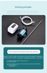 เครื่องดูดตะกอนในตู้ปลาแบบชาร์จไฟได้ คุณภาพเยี่ยม ความจุขนาดใหญ่ ฟังก์ชั่นหลากหลาย พร้อมปั๊มเปลี่ยนน้ำและตัวกรองขนาดใหญ่ - Product Image 6