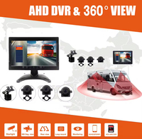 Vente chaude 10.1 pouces 2CH écran partagé AHD 1080P DVR caméra de recul filaire Kit de moniteur de recul pour voiture Bus camion