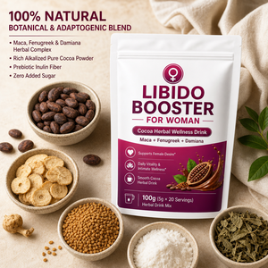 Libido Booster Para Mujeres Bebida De Cacao <span class=keywords><strong>En</strong></span> <span class=keywords><strong>Polvo</strong></span> <span class=keywords><strong>Maca</strong></span> Fenogreco Damiana OEM ODM Marca Privada Vitalidad Bienestar 100g - Product Image 6