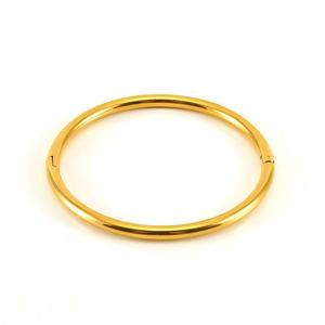 Round Smooth <b>Plain</b> <b>Ring</b> Bracelet for Women, Simple Stainless Steel Bracelet That Does Not Fade for Women Fashion Jewelry - Product Image 2