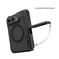 Coques de téléphone portable Singstar Factory Invisible Bracket Kickstand Fundas pour iPhone 18 Duo, étui mat deux en un.