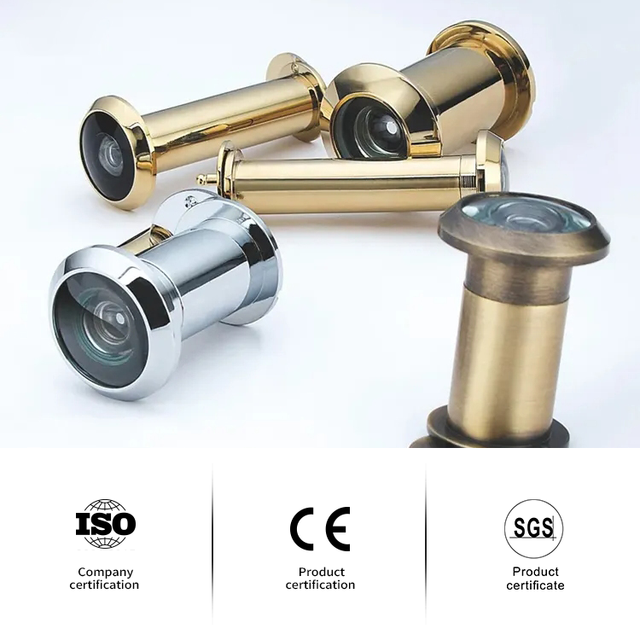 Modern Super Wide Angle House Door Peephole 180 Degree Entry Zinc Alloy Door Eye Viewer with Plastic Lens
