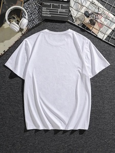 T-<span class=keywords><strong>shirt</strong></span> décontracté surdimensionné en satin respirant imprimé pour hommes grandes tailles STAY FRESH <span class=keywords><strong>Orange</strong></span> pour l'été - Product Image 6