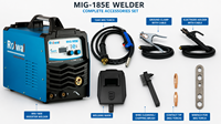 Nouvelle soudeuse à arc portable Rolwal Inverter MIG/CO2/à fil fourré/MMA, avec ou sans gaz, pour métaux