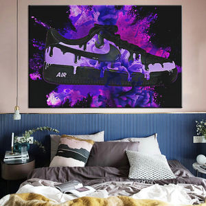 Baskets modernes à Graffiti violet Pop Street Wall Art photos et affiches imprimées sur toile pour la décoration de la maison Cuadros salon cadeau - Product Image 3