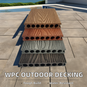 Panneau de terrasse en WPC co-extrudé pour extérieur, écologique européen, imperméable, à clic, grain de <span class=keywords><strong>bois</strong></span> carré, antidérapant, composite pour patio et <span class=keywords><strong>piscine</strong></span> - Product Image 2