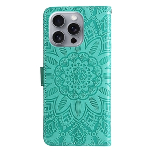 Housse en cuir PU imprimé fleur de soleil pour iPhone 15 16 16 <span class=keywords><strong>Pro</strong></span> 16 Promax, pour Google Pixel 9/9 <span class=keywords><strong>Pro</strong></span> XL Wallet case cover - Product Image 2