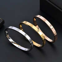 Nouveau Bracelet en Acier Inoxydable Électroplaqué Or Rose Kaga de Cinquième Génération, Style Tendance, pour Hommes et Femmes
