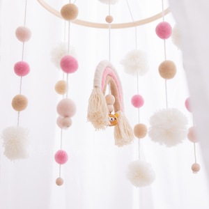 Fieltro <span class=keywords><strong>musical</strong></span> de arcoíris neutro <span class=keywords><strong>para</strong></span> bebé, decoración de Guardería Móvil, arcoíris colgante, <span class=keywords><strong>cuna</strong></span> móvil - Product Image 5
