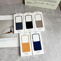 Étui de téléphone pliable en cuir magnétique noir solide pour Samsung, protection intégrale antichoc, coque en cuir