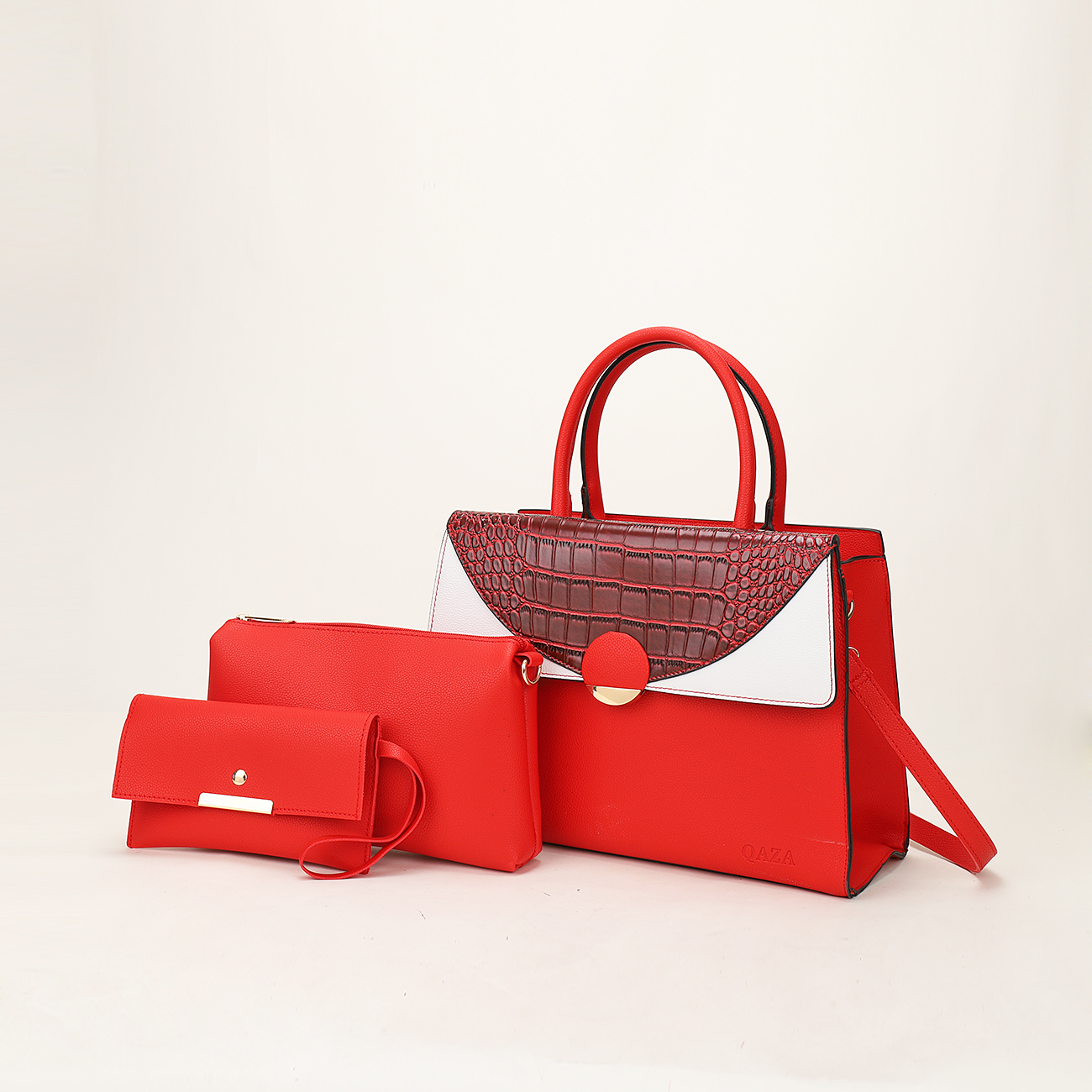 WR32 Гуанчжоу завод продажи хорошее качество подвесные Сумки из натуральной кожи кошельки и сумки для женщин, женские туфли из искусственной кожи 3 в 1 комплект сумки для женщин