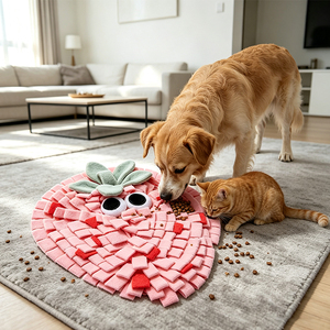 Tapis de renifflement pour animaux de compagnie (chiens et chats) à motif fruits, gamelle interactive de distribution lente pour la réduction du stress et la stimulation sensorielle - Product Image 6