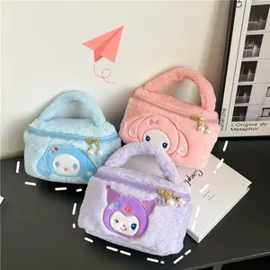 High Quality Kawaii Plushie Doll Women Handbags Shoulder Stuffed Plush Tote Bag Cosmetic Storage Bag For Kid Girl Gift