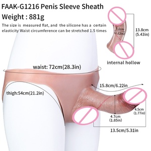 FAAK Ultra Elastic Harness Strap on <b>Dildo</b> Transgender Clothing Adult Toys with 6 Inch Realistic Hollow Penis Pants Wholesale - Product Image 2