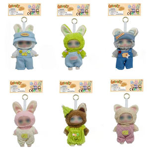 Poupée articulée pour bébé de 7 pouces (18 cm) en vinyle et peluche avec porte-clés et cartes de poupée - Product Image 2