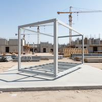 Structure de maison conteneur en acier de 20 pieds, respirante, au design moderne, rectangulaire, préfabriquée, démontable, en kit plat, pour hôtel/villa 1