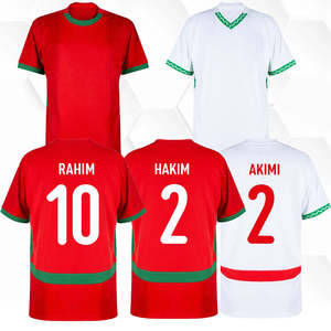 Fabrieksgroothandel goedkope Afrikaanse voetbalcompetitie Marokko voetbaltenues maat <span class=keywords><strong>2</strong></span> shirt nummer 10 - Brahim voetbaltenue - Product Image 1