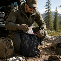 Sac à dos médical d'urgence complet ORI-POWER avec cordon de serrage, trousse de premiers secours et fournitures médicales pour activités de plein air