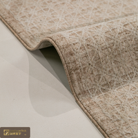 Tapis géométrique architectural LandScopeTech, motif treillis urbain moderne, tissage Wilton, luxe minimaliste, pour salon, en polyester