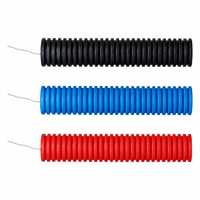 Tube de conduit électrique en PVC flexible corrugué fermé de 1-1/4 pouce, ignifuge, pour la protection des câbles