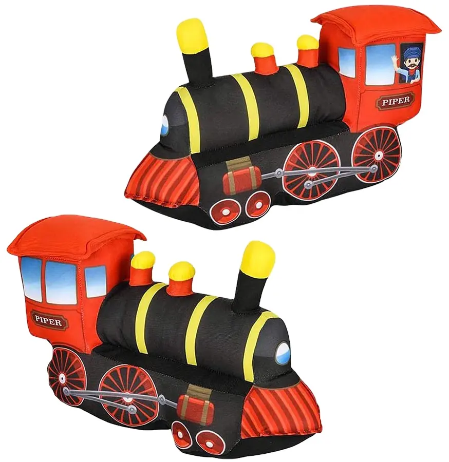 2241 10 Inch Simulation Soft Plush Made Baby Train Toy Car Educational Stuffed Plush Train Toy
