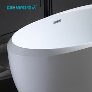 Baignoire autoportante en acrylique de conception japonaise, inspirée de l'architecture française australienne, avec drain, écologique, minimalisme, appartement, villa - Product Image 4