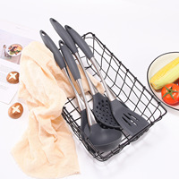 WEIMU poignée en acier inoxydable résistant aux hautes températures pot antiadhésif spatule en silicone ensemble de cuisine outils de cuisine esthétiques