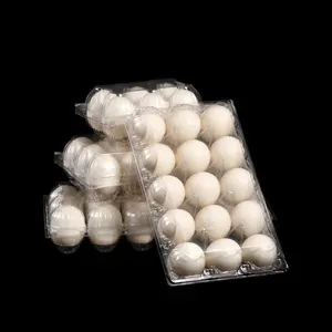 30 Holes Plastic Egg Trays Box 4 6 8 10 12 15 18 20 Cells Clear Disposable Blister Chicken Egg Packaging Container Tray