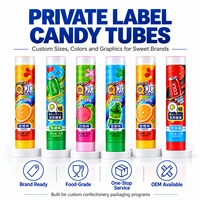 Tube d'emballage alimentaire en aluminium et plastique pour bonbons, conteneur personnalisé avec bouchon à vis imprimé UV pour confiture, chocolat, sauce