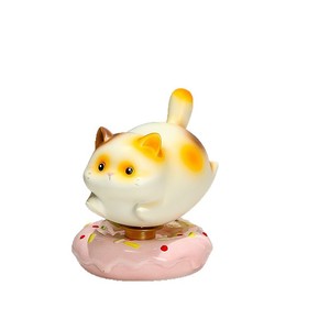 Décoration de bureau chaton mignon en résine, chaton dessin animé rotatif, cadeau pour la décoration de bureau - Product Image 5