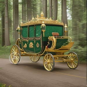 Royal Horse Véhicule de tourisme sans chevaux à 4 roues pour mariages et visites, avec 1 à 3 places - Product Image 2