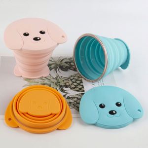 Gobelet pliable personnalisé avec logo, gobelet pliable en silicone pour le camping avec couvercles, gobelet extensible pour la randonnée en plein air et les voyages - Product Image 3