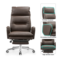 Chaise/chaise de bureau de direction en cuir Pu gestionnaire pivotant Boss chaise de bureau en cuir de bureau