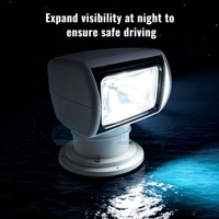 Projecteurs LED marins étanches à télécommande pour yachts et bateaux 12V/24V, lampes halogènes, projecteur de pêche