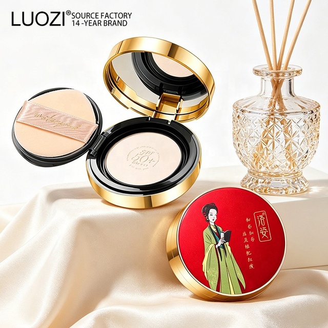 LUOZI SPF50+PA++++ Whitening Sunscreen Dual Use Powder Long Lasting Setting Oil Control
