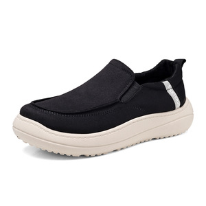 Chaussures en <span class=keywords><strong>toile</strong></span> pour hommes, à semelle souple, antidérapantes, <span class=keywords><strong>sans</strong></span> <span class=keywords><strong>lacets</strong></span>, design printemps-automne, chaussures décontractées pour l'extérieur - Product Image 1
