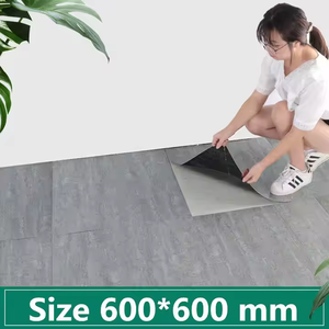 Piastrelle Autoadesive in <span class=keywords><strong>PVC</strong></span> Effetto Marmo Retrò, Adesivi per Pavimenti Facili da Installare per Casa e Ufficio - Product Image 5